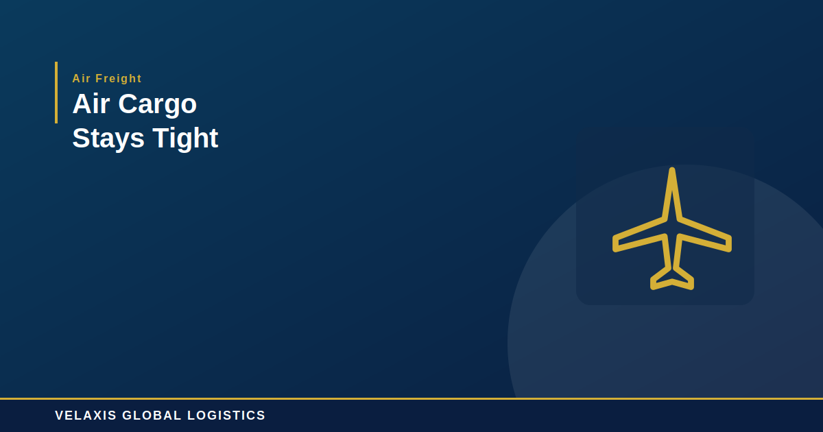 Air Cargo Capacity Remains Tight as Tariff-Driven Demand Persists